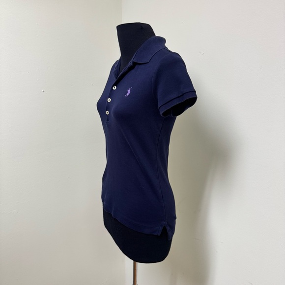 Ralph Lauren Dark Blue Button Down Polo Shirt - Picture 3 of 8